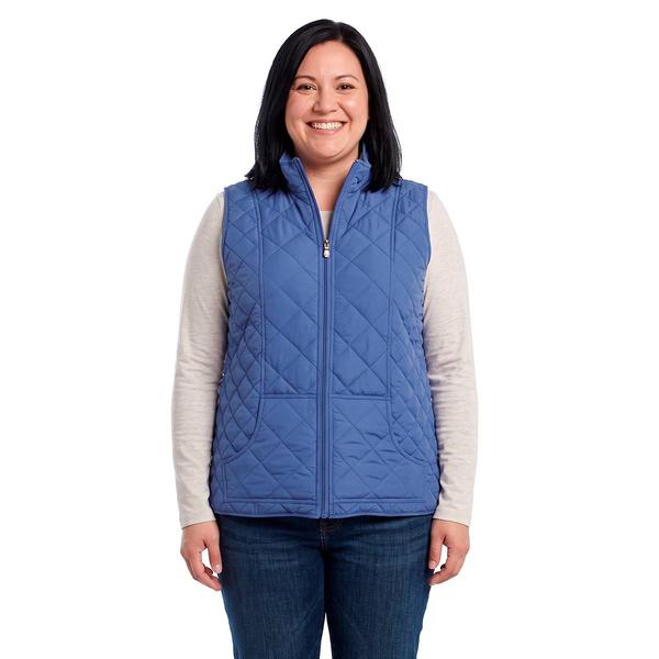 Plus Size Erika Solid Quilted Vest - image 