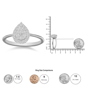 Haus of Brilliance 3/8ctw Lab Grown Diamond Cluster Promise Ring - image 7