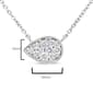 Haus of Brilliance 14kt. White Gold Diamond Teardrop Pendant - image 5