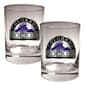 MLB Colorado Rockies 2pc. Rocks Glass Set - image 1
