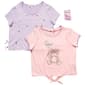 Girls (7-12) BTween® 2pk. Rhinestone Bear/Heart Tops - image 2