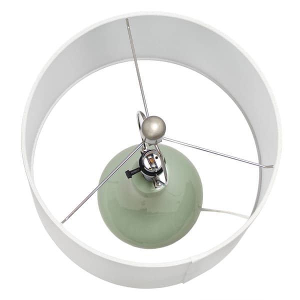 Simple Designs 26.2in. Ceramic Tear Drop Table Lamp
