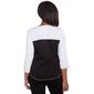 Womens Alfred Dunner Wild At Heart Knit Spliced Floral Top - image 2