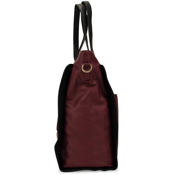 Badgley Mischka Rose XL Vegan Leather Travel Tote Weekender Bag
