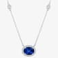Nova Star(R) Lab Grown Blue & White Sapphire Necklace - image 1