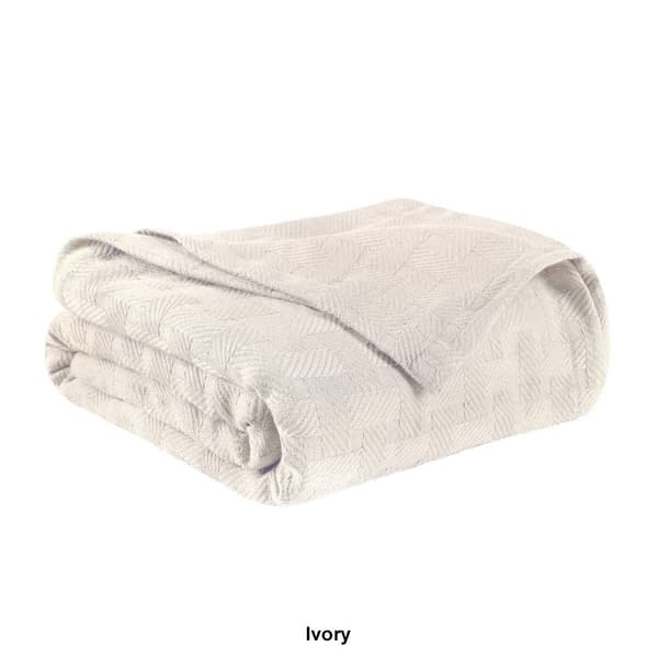 Superior Basketweave All-Season Cotton Blanket