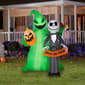 National Tree 78in. Inflatable Jack Skellington and Oogie Boogie - image 2