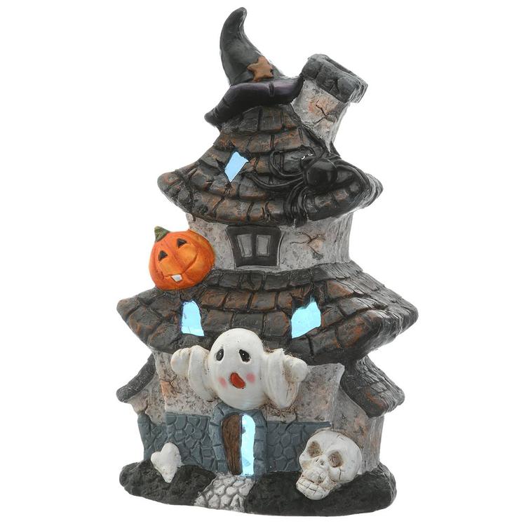 National Tree 18in. Multilevel LED Haunted House