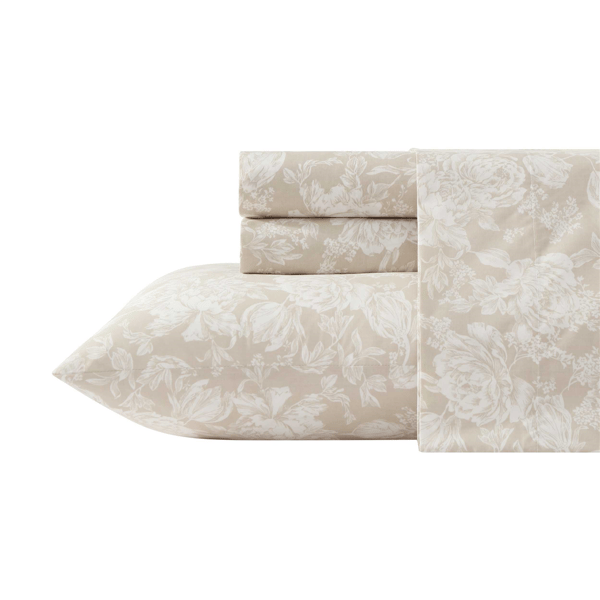 Laura Ashley(R) Meredith Percale Sheet Set