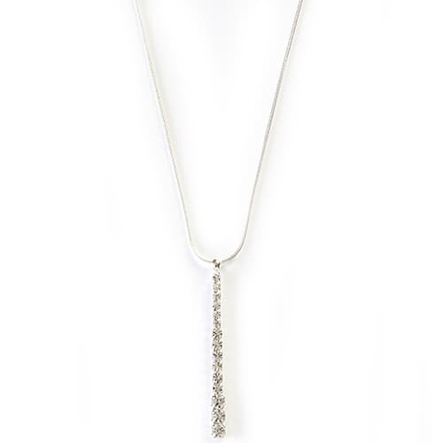 Rosa Rhinestones Crystal Graduated Stick Pendant - image 