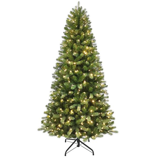 Puleo International 7ft. Slim Dorset Spruce Christmas Tree - image 