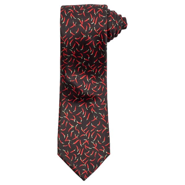 Mens Nicole Miller Chili Peppers Tie - image 