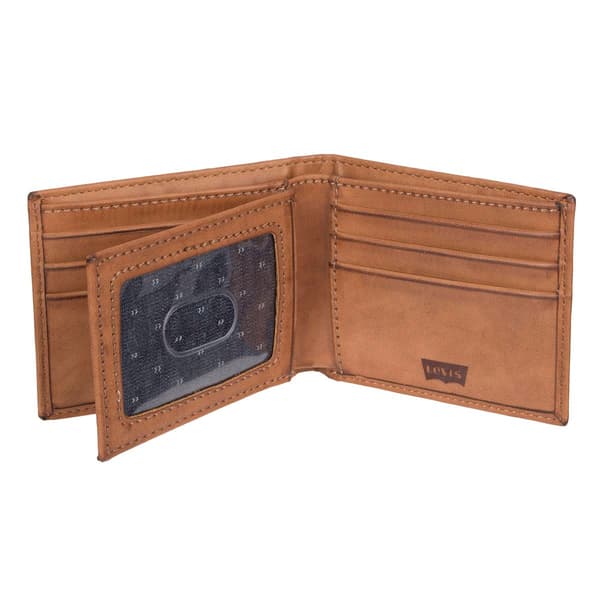 Mens Levi’s® RFID Extra Capacity Tan Slimfold Wallet