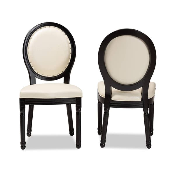 Baxton Studio Louis French Inspired Beige 2pc. Dining Chair Set