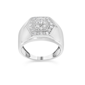 Mens Haus of Brilliance 1/2ctw. Multi-Diamond Hexagon Frame Ring - image 2