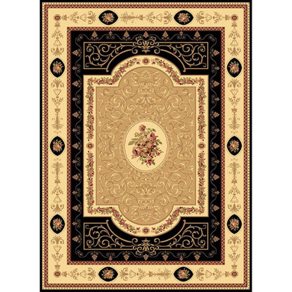 Rugs America&#40;tm&#41; New Vision F. Aubusson Rectangle Rug - Black - image 