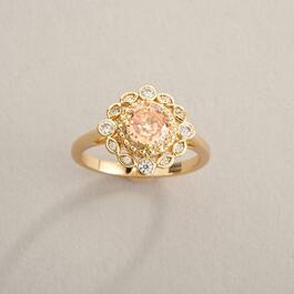 Ashley Cooper&#40;tm&#41; Gold Multi Stone Champagne Center Stone Ring