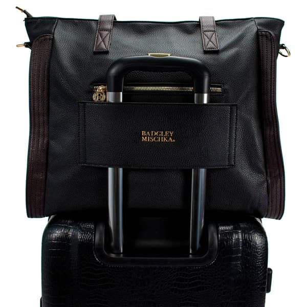 Badgley Mischka Rose Vegan Leather Travel Tote Weekender Bag