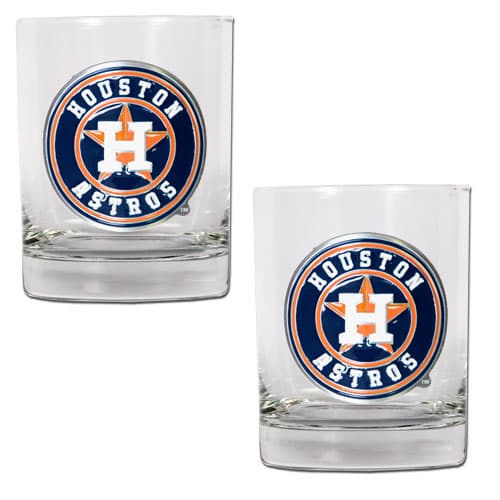 MLB Houston Astros 2pc. Rocks Glass Set - image 