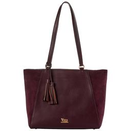 Matthew & Julian Two-Tone Suede Tote