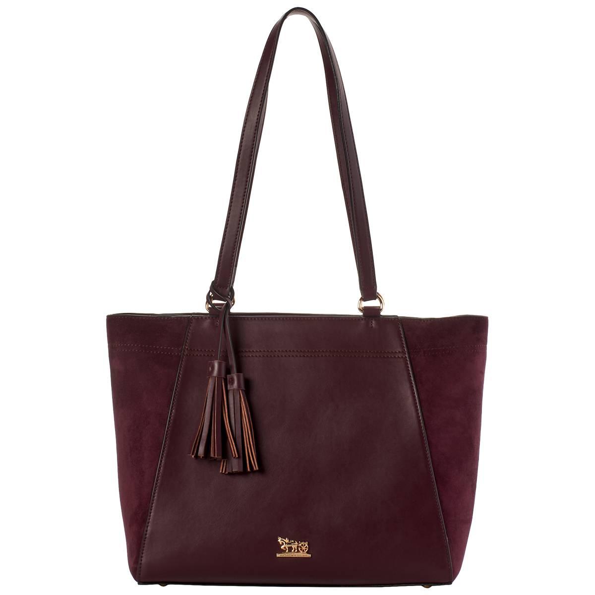 Matthew & Julian Two-Tone Suede Tote