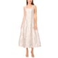 Womens MSK Sleeveless Metallic Floral A-Line Dress - image 1