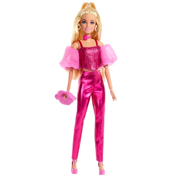 Barbie(R) Deluxe Style Fashion Doll #5 in Metallic Pink Outfit