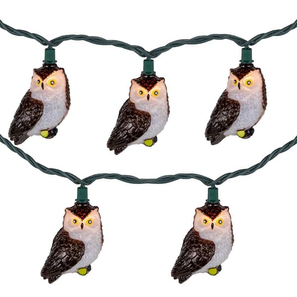 Northlight Seasonal 6ft. Owls Patio Light Set