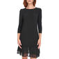 Womens Tommy Hilfiger 3/4 Sleeve Jersey Ruffle Hem A-Line Dress - image 5