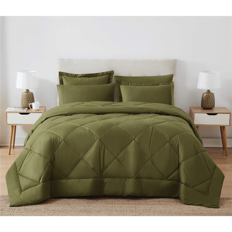 Cannon Solid Oversized Percale 3pc. Comforter Set