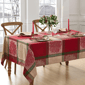 Threadmade Prestige Poinsettia Jacquard Tablecloth - image 2