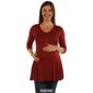 Plus Size 24/7 Comfort Apparel 3/4 Sleeve Maternity Tunic Top - image 6