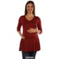 Plus Size 24/7 Comfort Apparel 3/4 Sleeve Maternity Tunic Top - image 6