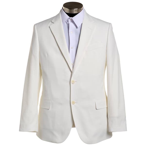 Mens Nautica Solid Suit Jacket - White