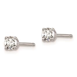 Pure Fire 14kt. White Gold 4-Prong 1/5ctw. Diamond Stud Earrings