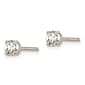 Pure Fire 14kt. White Gold 4-Prong 1/5ctw. Diamond Stud Earrings - image 2