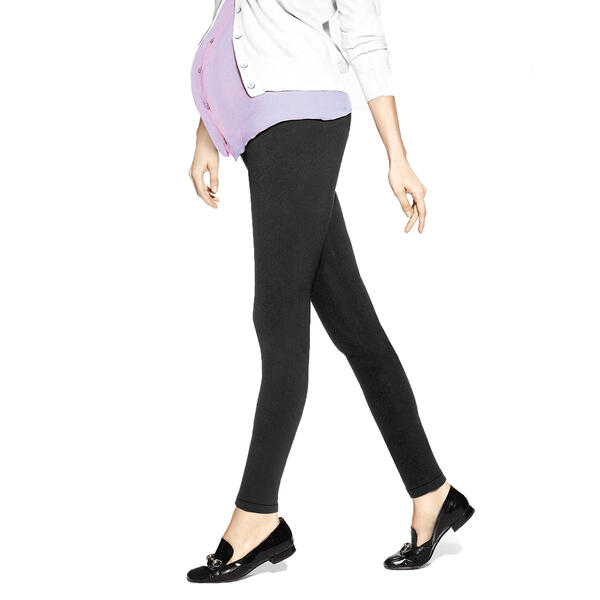 Womens HUE&#40;R&#41; Cotton Maternity Leggings - image 