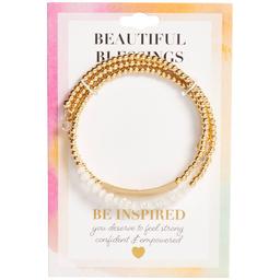 Beautiful Blessings Strong & Courageous Bead Bracelet