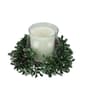 Northlight Boxwood with Berry Tipped Christmas Candle Holder - image 1