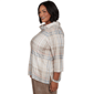 Plus Size Alfred Dunner Sunset Ridge Shimmer Plaid Sweater - image 4