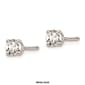 Pure Fire 14kt. Gold 1/3ctw. 4-Prong Diamond Screw Earrings - image 4