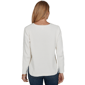 Womens Ruby Rd. Holiday Item Long Sleeve Luster Chenille Sweater - image 2