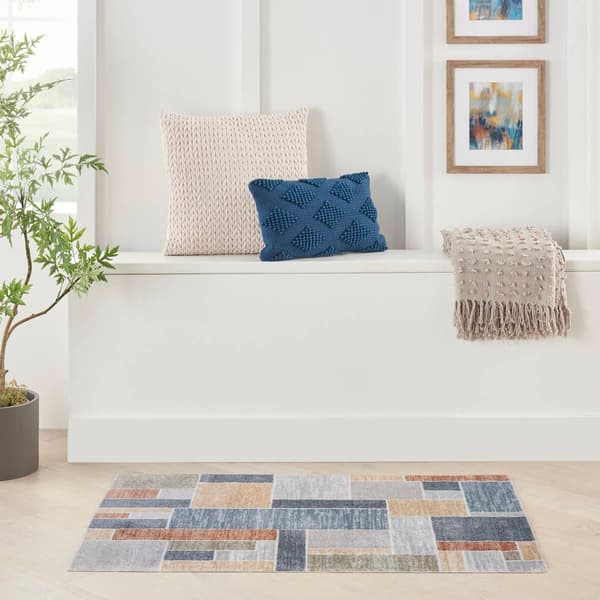 Nourison Astra Colorblock Rectangular Large Area Rug