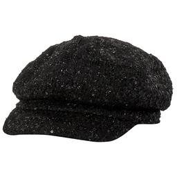 Womens Madd Hatter Solid Newsboy Cap