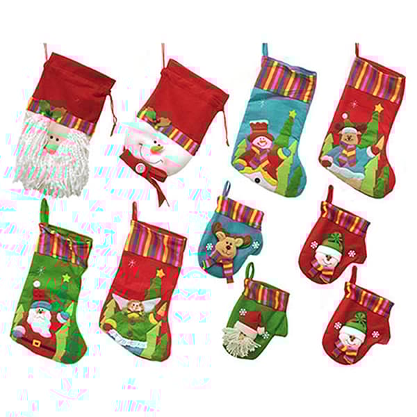 CMI 10pc. Winter Wonderland Christmas Stocking & Novelty Gift Bag