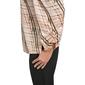 Womens DKNY Ruching Long Sleeve Lines Blouse - image 3