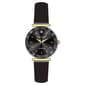 Womens Ellen Tracy Faceted Bezel Strap Watch - ETD5456GD - image 1