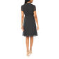 Womens MSK Short Sleeve Dot Chiffon Pintuck A-Line Dress - image 4