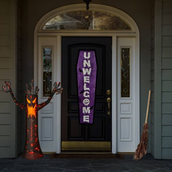 National Tree 4ft. Pre-Lit Scary Halloween Tree