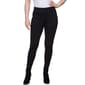 Womens Emaline Pull On Solid Black Ponte Leggings - image 1